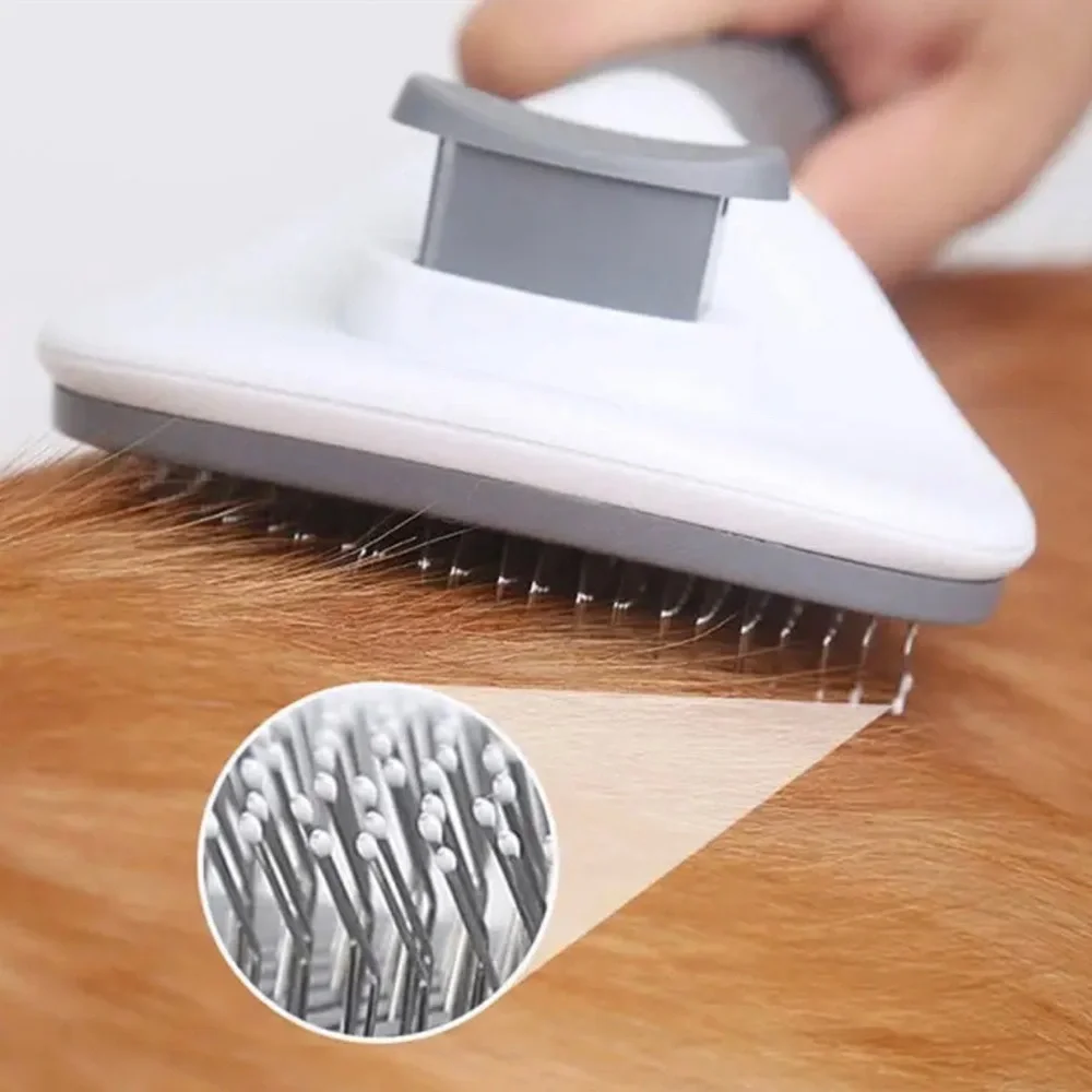 Cat and Dog Hair Brush for Shedding,Brush for Short and Long Haired. GRAY